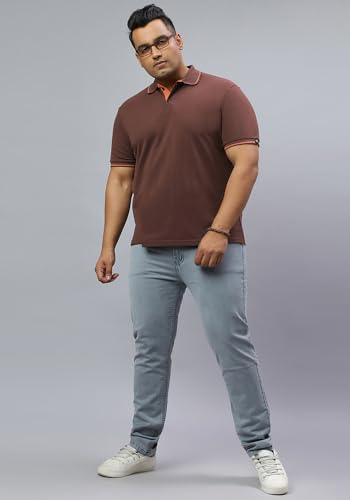 Image of Wear Your Opinion Men's Plus Size Tipped Polo Collar Neck Tshirt