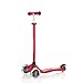 Cityroller Erwachsene, Dreirädrigen Roller, 3-10 Jahre alt Geeignet for Kinder und Jugendliche, Jungen und Mädchen, Leicht Single Pedal Roller, Anti-Rutsch-Scooter (Color : Red)