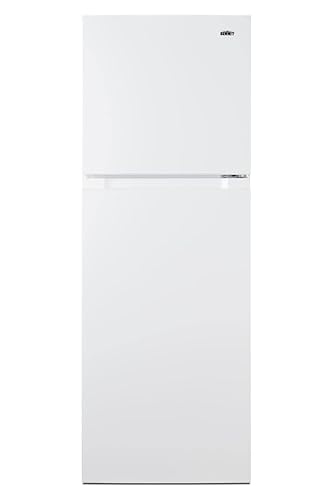 Summit Appliance FF101W Refrigerador-congelador de dos puertas sin escarcha en un acabado blanco clásico, descongelación sin escarcha, controles