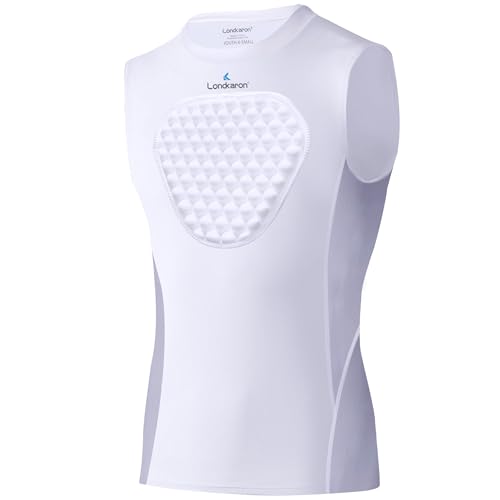 Londkaron Youth Elite Chest Protector Shirt, Padding on Chest for Baseball, Football & Softball...