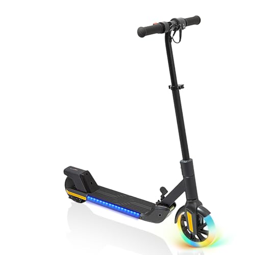 Patinete Eléctrico Para Niños 6-12 Años - Hasta 16 Km H, Alcance Máximo 8 Km, Rueda Delantera De 7 Pulgadas Con Autoiluminación, Neumático Completo De 6 Pulgadas Trasero,Scooter Eléctrico Plegable Patinete Eléctrico Para Niños 6-12 Años - Hasta 16 Km H, Alcance Máximo 8 Km, Rueda Delantera De 7 Pulgadas Con Autoiluminación, Neumático Completo De 6 Pulgadas Trasero,Scooter Eléctrico Plegable