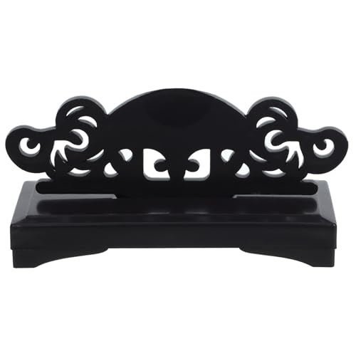 STOBAZA Folding Fan Stand Folding Fan Display Base Fans Chinese Folding Handy Fan Display Holder Vintage Decor Woodsy Handheld Fan Sturdy Display Base Portable Wooden Base Baby