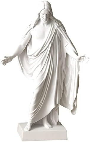 Deseret Book - BELOSOL - Christus Statue - Christian Decor - Jesus Statue - Jesus Home Decor - Inspirational Sculpture - Christian Living - 9" White