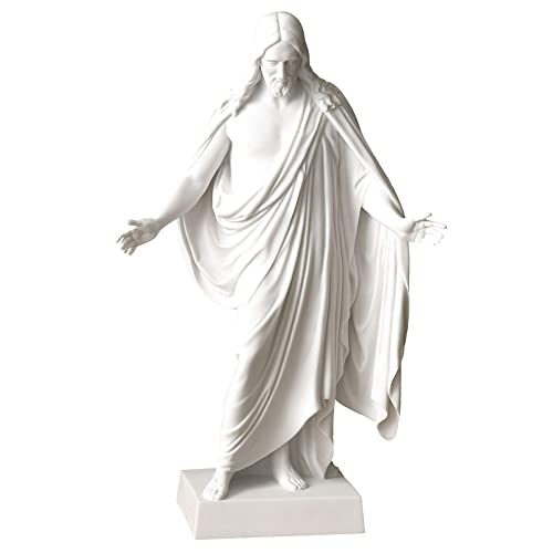 Estatua Christus de mármol blanco 9 pulgadas