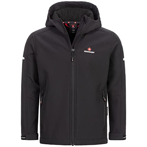 Höhenhorn Cledo Kinder Softshelljacke Classic Schwarz Gr. 164