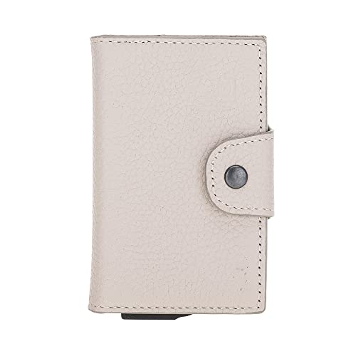 Genuine Leather Pop-Up Card Holder Wallet, ID Window, Detachable Mini Wallet Part, Premium Leather Quality, Card Slots, Card Slots, 100% Genuine Leather - Mondello (ERC3)