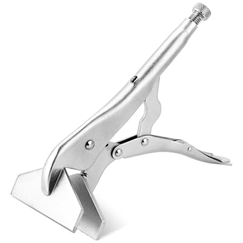 AMGSH 10 Inch Locking Sheet Metal Clamp Adjustable Welding Pliers Tool Heavy Duty Duck Bill Pliers Panel Clamp for Metalworking Woodworking Metal Bending Welding and Clamping (1 Pack)
