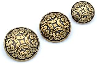 5PCS Metal Buttons Blazer Jackets Bronze Premium Knitting Sewing DIY Accessories (18mm, Brass) image 4