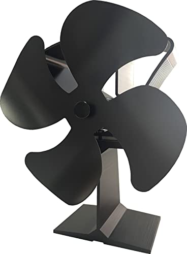 Tomersun 4 Blades Heat Powered Stove Fireplace Fan for Home...