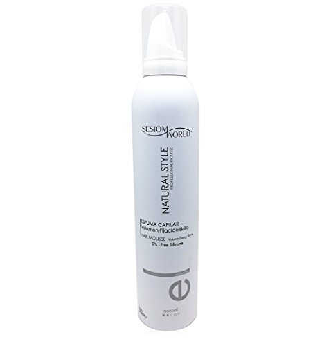Espuma profesional NATURAL STYLE fijación normal 0% sin silicona 300ml sesioMWorld®