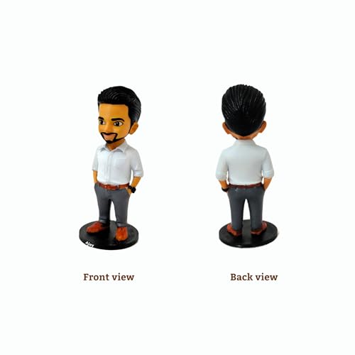 Image of Custom 3D Mini Me Figurine from Photo Personalized Cartoon Style Mini Me Miniature Self Statue, Hand Painted 3D Printed Figurine, Unique Birthday, 4 Inch