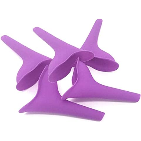 Ladies Female Urinal, Female Urination Device, Pee Funnel for Women, Camping, Hiking, Festivals - Spill Proof Urination Device - Reusable Funnel Of 5 Cover