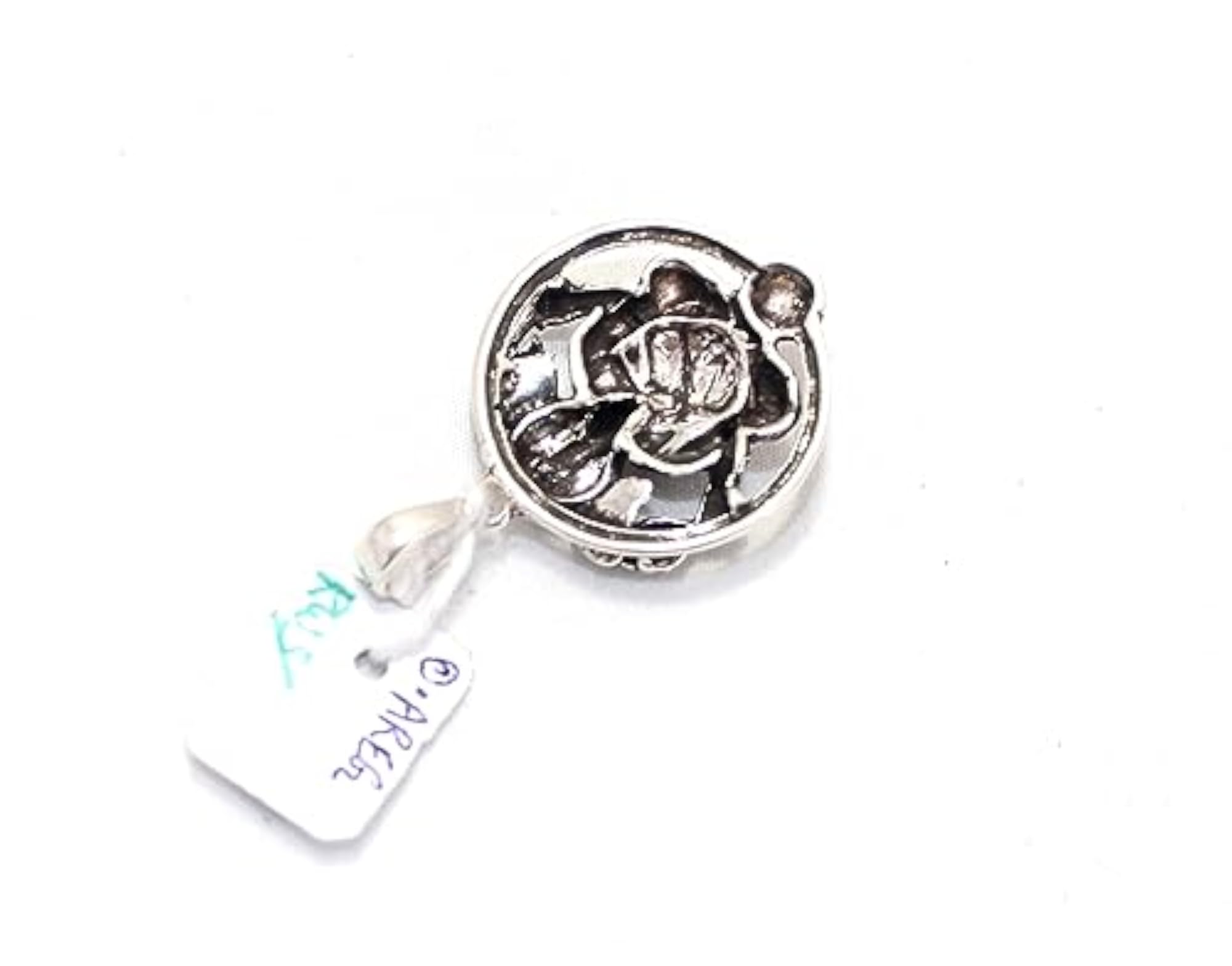 Unisex 925 Sterling Silver Ganesha Pendant, Handmade Gift