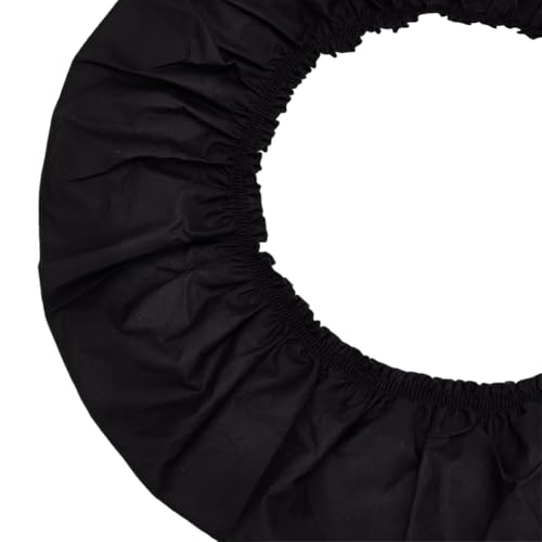 MAYJOYDIY 2.7m Black Cotton Pleated Ribbon 140mm Vintage Ruffled Trimming Lace Ruffled Wave Edge Lace Trim for Wedding Bridal Dress Embellishment DIY Clothes Decor
