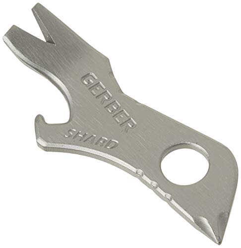 Gerber Gear Shard Keychain - Multi-Tool Keychain With Bottle Opener, Screwdriver, And Wire Stripper - Edc Gear - Silver #TOP3