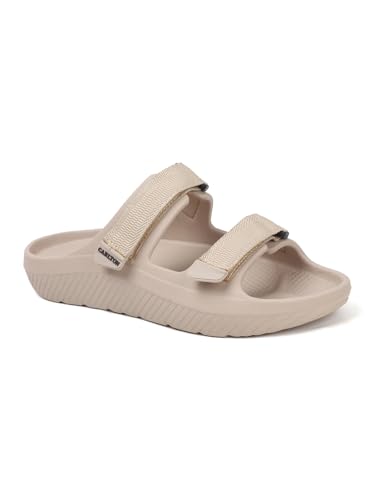 Image of Carlton London Men Classic Comfort Double-Velcro Slide Flip-Flops