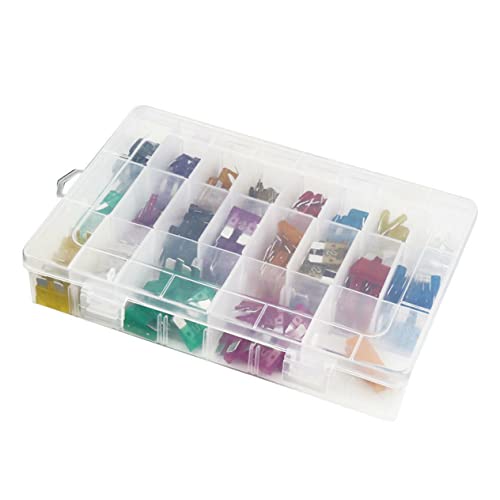 Kit surtido de fusibles para auto 220 piezas tipo insertos medianos y pequeños miniatura 7