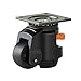 VEVOR Leveling Casters, Set of 4, 2200 lbs Total Load Capacity, 2.5 inches, Heavy Duty with Upgraded Handle Design, 360 Degree Swivel Caster Wheels, Adjustable Casters with Feet for Workbench, Machine