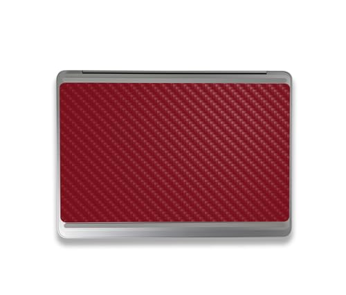 Image of MightySkins Carbon Fiber Skin Compatible with Microsoft Surface Laptop Studio 2 (2023) Full Wrap Kit - Solid Burgundy | Protective Durable Textured Carbon Fiber Finish | Made in The USA