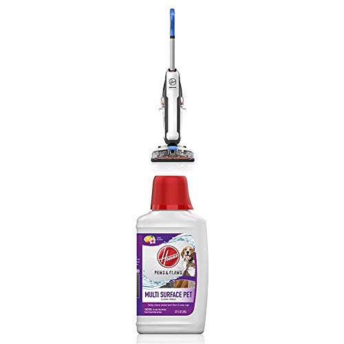 Hoover PowerDash Pet Hard Floor Cleaner Machine & Hoover Paws & Claws Multi Surface Floor Cleaner, Concentrated Pet Cleaning Solution