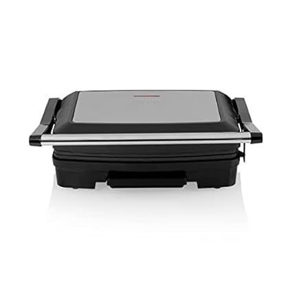 Elektro Kontaktgrill, feste Platten, Paninimaker Camping geeignet, 750W, 23x15cm – Bild 6