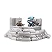 Tabletop Terrain War Bunkers Terrain Set - 28mm Scale for Wargames and RPGs