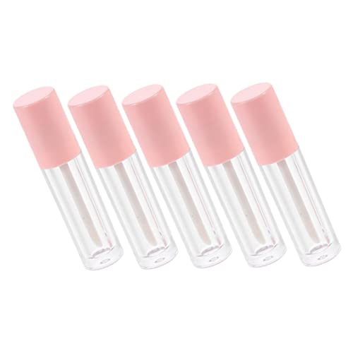 BIUDECO Mini Lip Tint for Women 5PCS DIY Lip-glaze Bottles Portable Lip Honey Tube