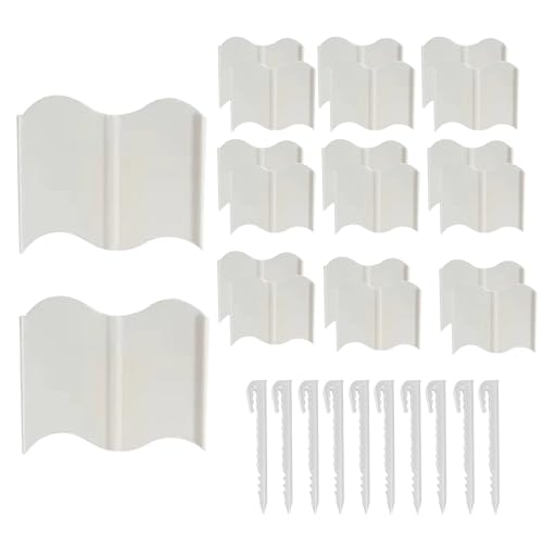 Bordure de bordure du jardin flexible pour lit de fleurs et clôture protectrice - 7