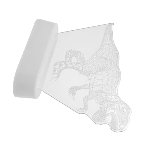 Lámpara de mesa 3D dinosaurio SEWACC luz LED blanca cálida miniatura 1