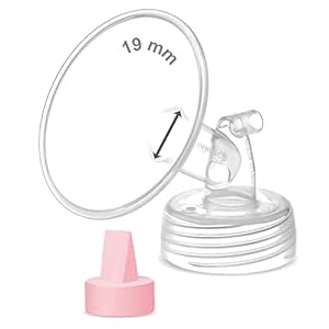 2 stuks 17 mm brede hals Maymom pomp voor Spectra S1/S2 pompen; met brede flens; niet-originele Spectra-flens; vervanging voor Spectra-Shield (twee 17 mm flens) (Spectra) (onderdelen van