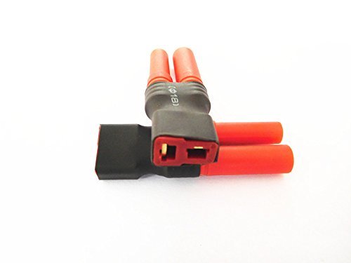 WST No Wires Connector T-Plug Deans Female To HXT 4mm Bullet Banana Plug Connector Conversion Adapter for RC LiPo NiHM Battery x 3 PCS