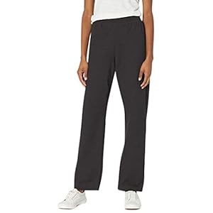 Hanes Women’s EcoSmart Petite Open Bottom Leg Sweatpants