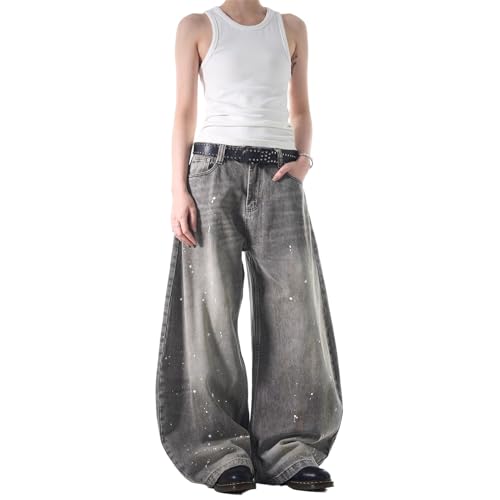 Men's Jeans Vintage Bootcut Denim Jeans Loose Fit Trouser for Men2