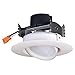 Satco S39467 Transitional LED Downlight in White Finish, 3.47 inches