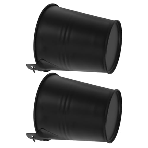 BESPORTBLE 5sets Metal BBQ Drip Grease Bucket Oil Bucket for Smoker Essential Grilling Tool 2pcs*5