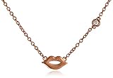 Syd by SE Lips Necklace with Diamond Bezel