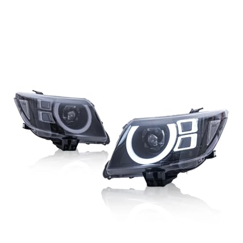 Barhbt Ensemble Phare Avant Phares LED Pour Toyota Hilux Vigo (2008-2014), Clignotants Et Feux De Jour. Accessoires Auto.(2012-2014)