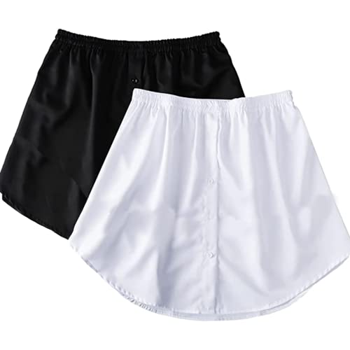 Lorymachy 2 Stück Blusenrock Verlängerung - Hemdverlängerung Damen für...