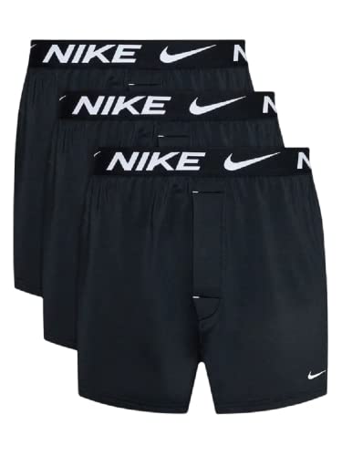 Nike Dri-FIT Essential Micro Boxershorts Herren (3-Pack), Schwarz,S