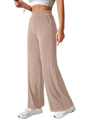 Image of GRECIILOOKS Women's Parachute Cargo Pants - High Waist Flared Korean Trousers| Trendy Casual Wear for Daily & Travel Use (Available in Plus Size)