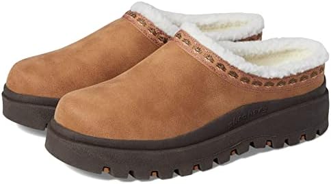 Skechers Women's SHINDIGS-Comfy Hour Mule, TAN, 5 | Image 2
