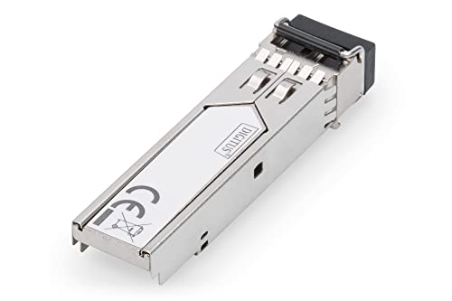 DIGITUS 10 Gbit/s SFP+SR-Modul - 850nm VCSEL-Laser & PIN-Fotodetektor - 300m Reichweite - LC-Stecker - Multi-Mode - DDM - Industrielle Nutzung