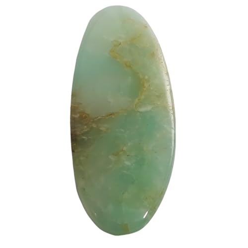 Chrysoprase naturelle 65,3 carats pour pendentif bohème chic en cabochon ovale