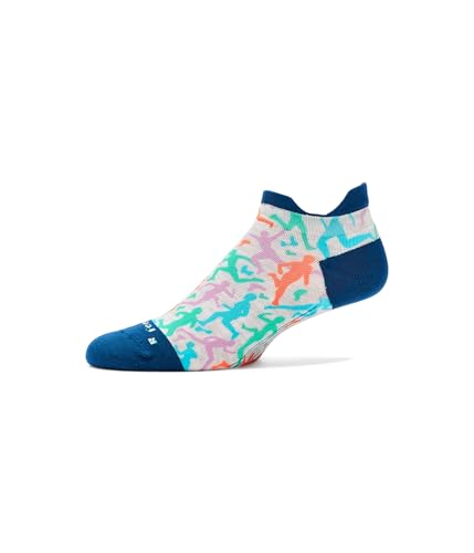 Image of Feetures Elite Light Cushion No Show Tab Sock Wave