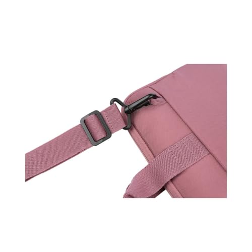 Funda portátil 13 anticaídas Tucano rosa con asas y correa 6