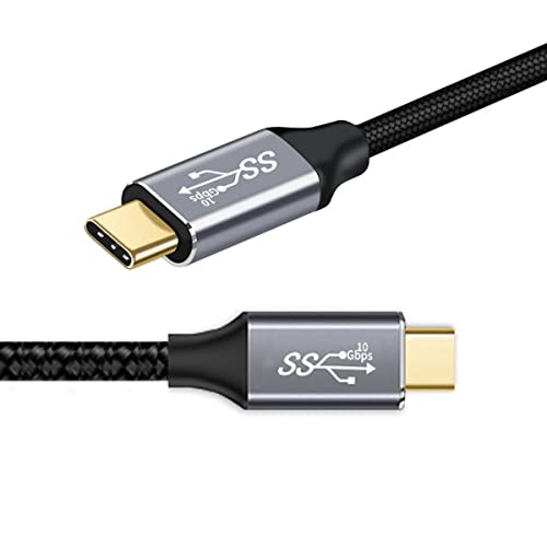 chenyang UC-124CY USB-C USB 3.1 Type C Gen2 Male to Male Data Video Cable with E-Marker for Tablet & Phone & Laptop 10Gbps (100cm)