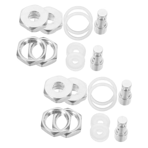 Kit de reemplazo de válvula de seguridad para ollas a presión Luxshiny, 4 piezas, anillos selladores flotantes de silicona, fácil instalación y uso prolongado miniatura 1