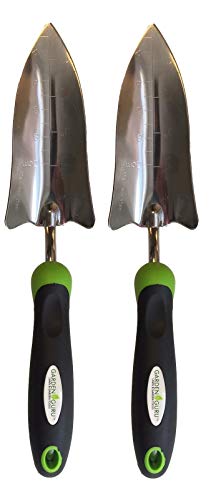 Garden Guru Transplanter Trowel Shovel - Stainless Steel - Rust...