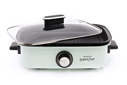 Plancha-de-Asar-Superchef-Multi-Grill-5-en-1-Plancha-de-asar-cocina-al-vapor-guisos-barbacoa-electrica-1700-W-de-potencia