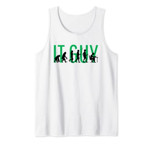 Soporte técnico informático Evolución del chico de TI Camiseta sin Mangas